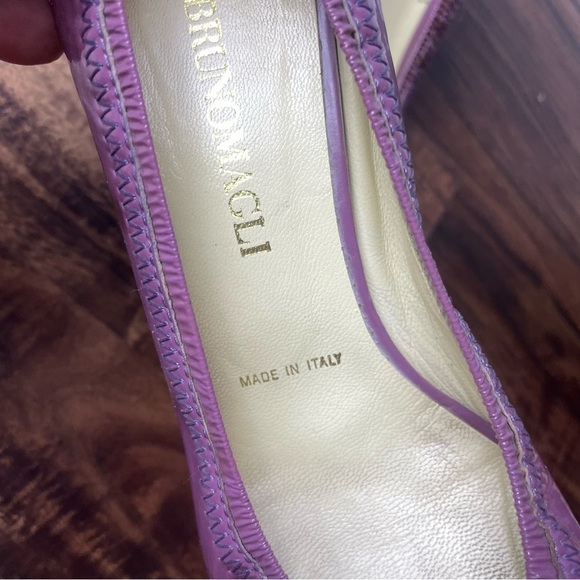 Bruno Magli Purple Patent Leather Pump Size: 37 - Picture 4 of 15
